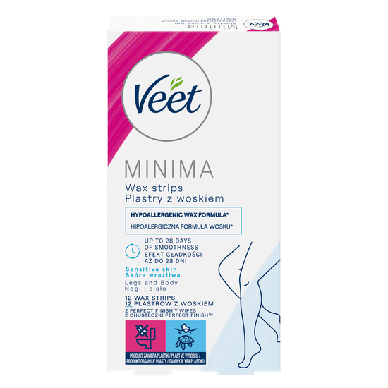 Cold wax strips and kits - page 14_VEET MINIMA Plastry do depilacji z woskiem dla skóry wrażliwej 12 szt.png